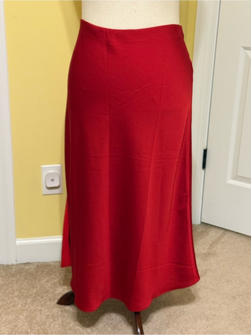 J. Crew Red Maxi Skirt